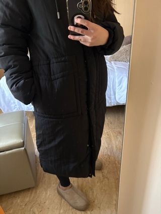 Anorak impermeable Zara negro