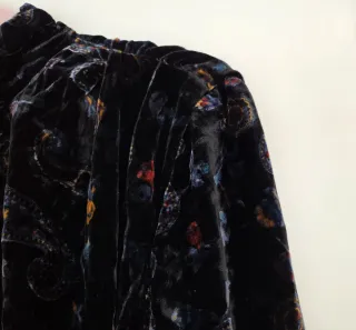 Vestido mini terciopelo estampado paisley Zara