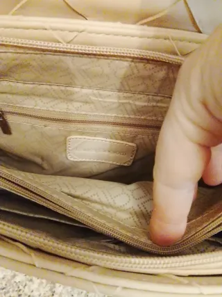 Borsa Laura Biagiotti Beige/Argento