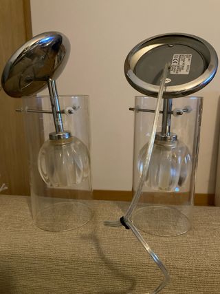 Lampade in vetro eleganti (2 unità)
