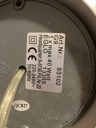 Lampade in vetro eleganti (2 unità)