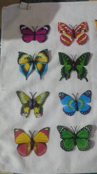 50 Mariposas Cartulina con iman son cincuenta