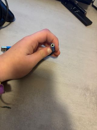 Adaptador USB-C a Jack 3.5mm Azul