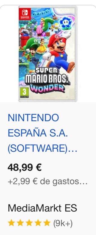 Super Mario Bros. Wonder Nintendo Switch