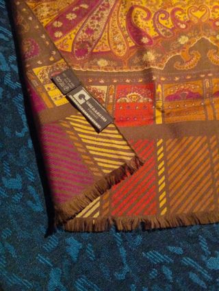 Sciarpa Gherardini in Seta Marrone Viola