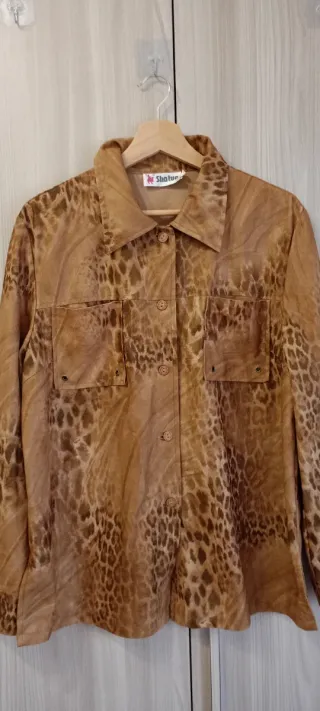 Camicia/Giacca Shatuo Stampa Animalier XL vintage