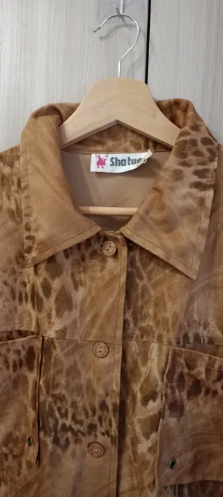 Camicia/Giacca Shatuo Stampa Animalier XL vintage