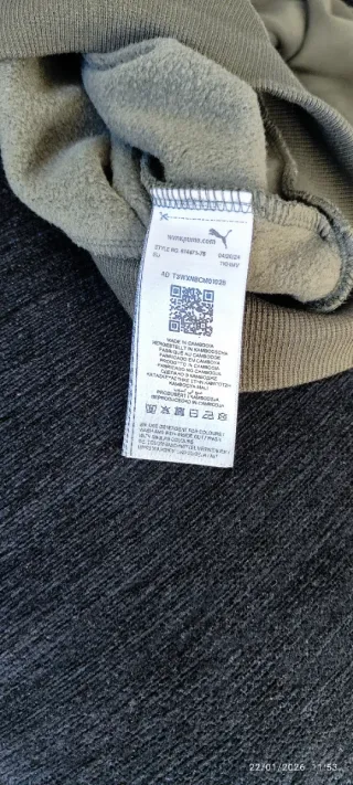 Sudadera Puma Verde Talla XL