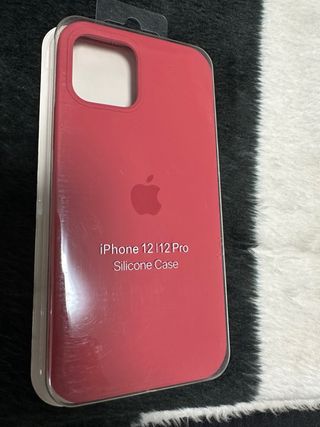 Funda Silicona Apple iPhone 12/12 Pro Roja