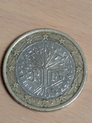 Moneta 1 Euro Francia 2001