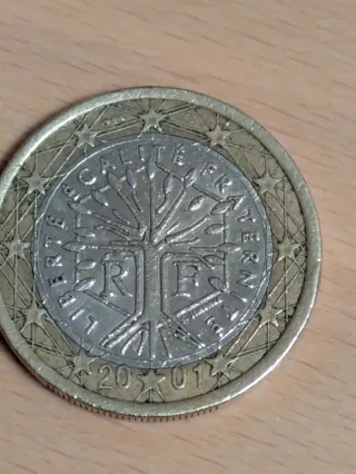 Moneta 1 Euro Francia 2001