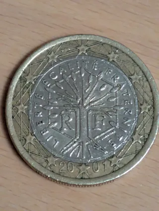 Moneta 1 Euro Francia 2001