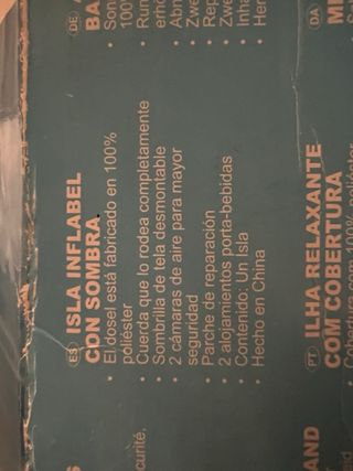 Isla Hinchable Intex Canopy Island