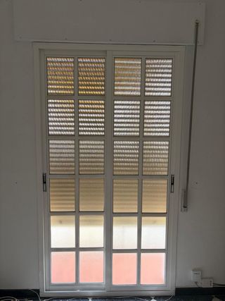 Dos balconeras aluminio blanco