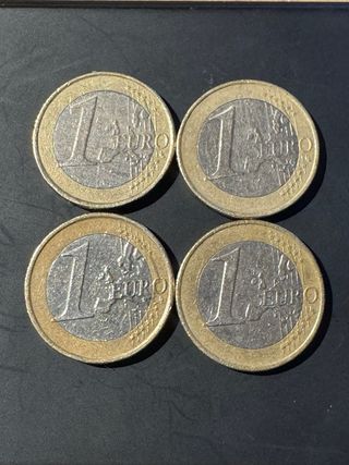 4 Monete da 1 Euro Grecia Gufo 2003,2004,2006,2008