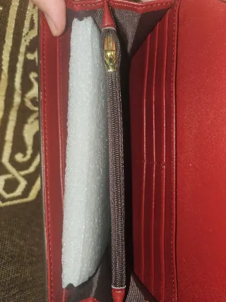 Cartera Ondy Beige y Roja