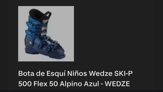 Bota Esquí Niños Wedze SKI-P 500 Flex 50