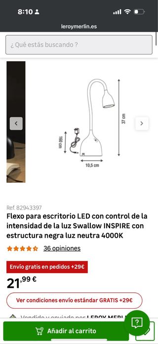 Lámparas de escritorio LED (x2)