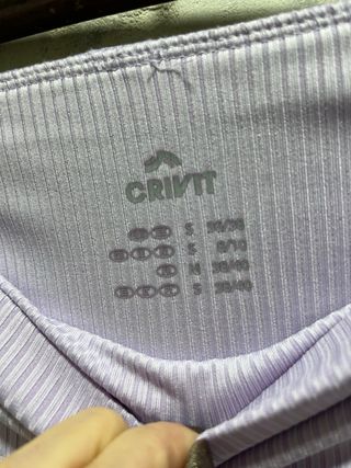 Mallas ciclistas moradas acanaladas