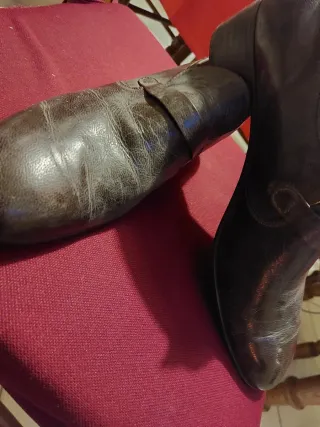 Scarpa uomo vintage pelle marrone