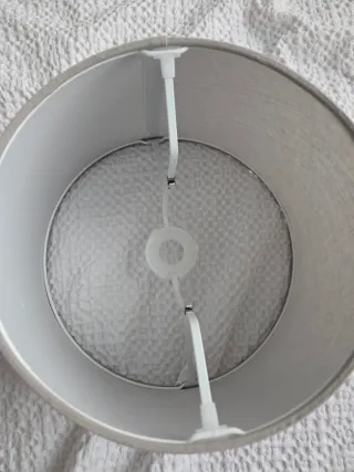 Pantalla Lámpara Pie Ikea Tela Beige