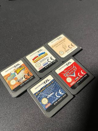 Lote 5 Juegos Nintendo DS: Cars, Spiderman, Mario.