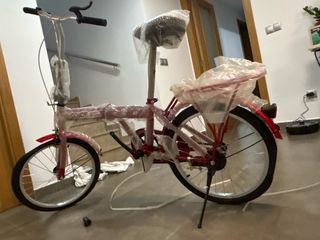 Bicicleta Plegable Roja. Nueva din estrenar