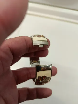 Reloj Brazalete Miss T Beige y Dorado