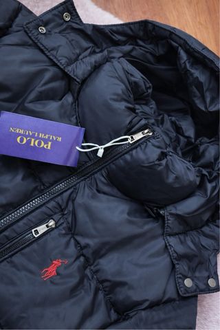 Piumino Ralph Lauren Nero Taglia L Nuovo