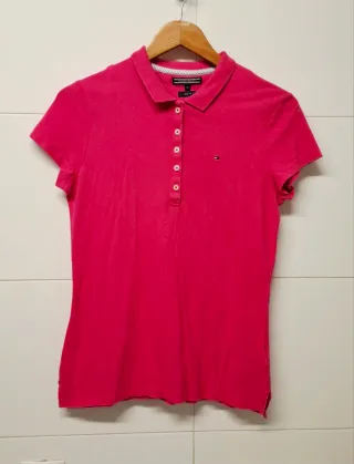 Polo Tommy Hilfiger Fucsia de chica talla/ M