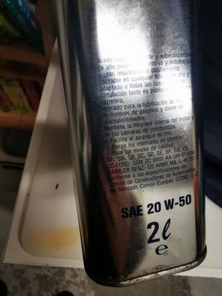 Aceite FINA Super Grade W 50 Lata