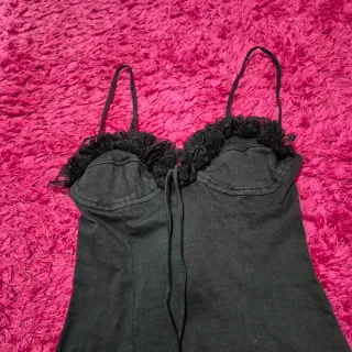 Vestitino nero vintage con pizzo