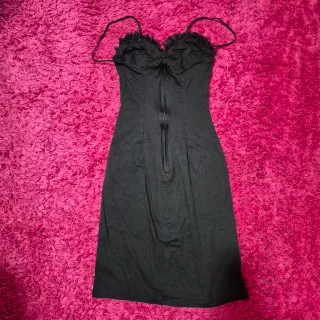 Vestitino nero vintage con pizzo