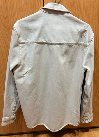 Sobrecamisa vaquera Zara - Beige - Talla L