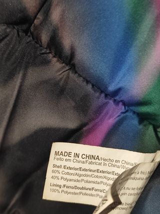 Chaqueta nieve esqui Negra vintage