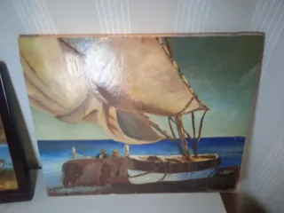 Quadri ad olio su legno e tela