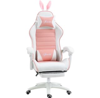 Silla Gaming Vasetto Rosa y Blanca
