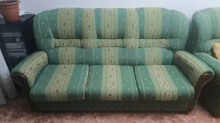 Conjunto Sofá + 2 Sillones Tela