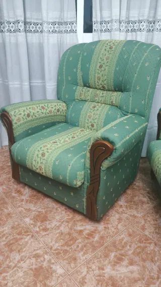 Conjunto Sofá + 2 Sillones Tela