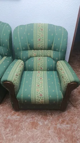 Conjunto Sofá + 2 Sillones Tela