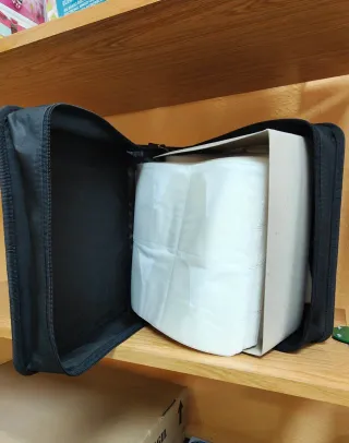 Almacenador CD/DVD Negro y azul