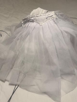 Cancán de fallera infantil 60cm con pechera