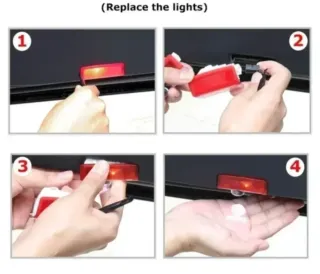 MERCEDES BENZ LUZ CORTESÍA LOGO MERCEDES 2 unids