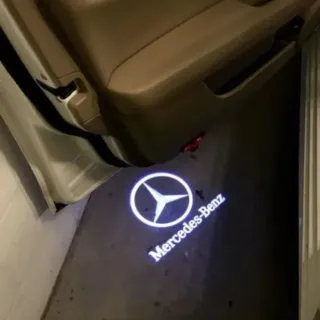 MERCEDES BENZ LUZ CORTESÍA LOGO MERCEDES 2 unids