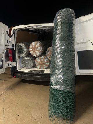 Rollo de valla metálica trenzada