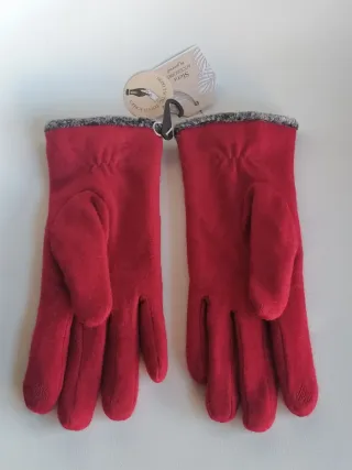 Guantes rojos mujer Sfera dedos tactil