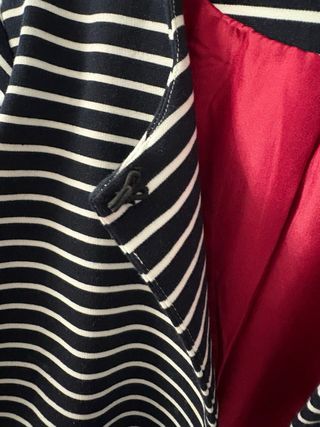 Blazer a rayas con flecos