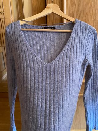 Jersey Mango azul 9% lana