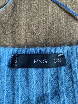 Jersey Mango azul 9% lana