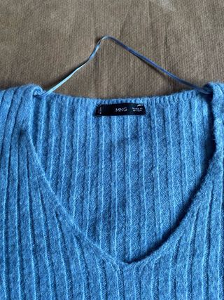 Jersey Mango azul 9% lana